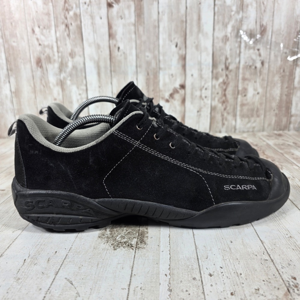 Scarpa Mojito Mens Black Suede Approach Hiking Shoes Vibram EU 46 US